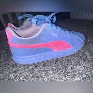 Puma Vibrant Blue and Pink Sneakers